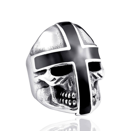 Winged Skull Ring - Flying Skeleton Wings Gothic Biker Ring