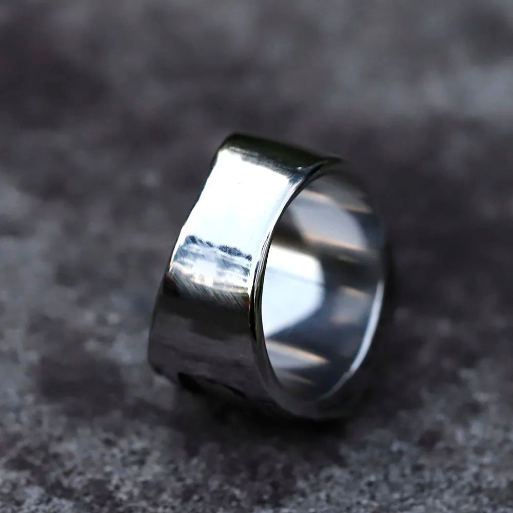 ZMY Home Gothic Skull Signet Ring - Stainless Steel Party Unique Jewelry for Gift