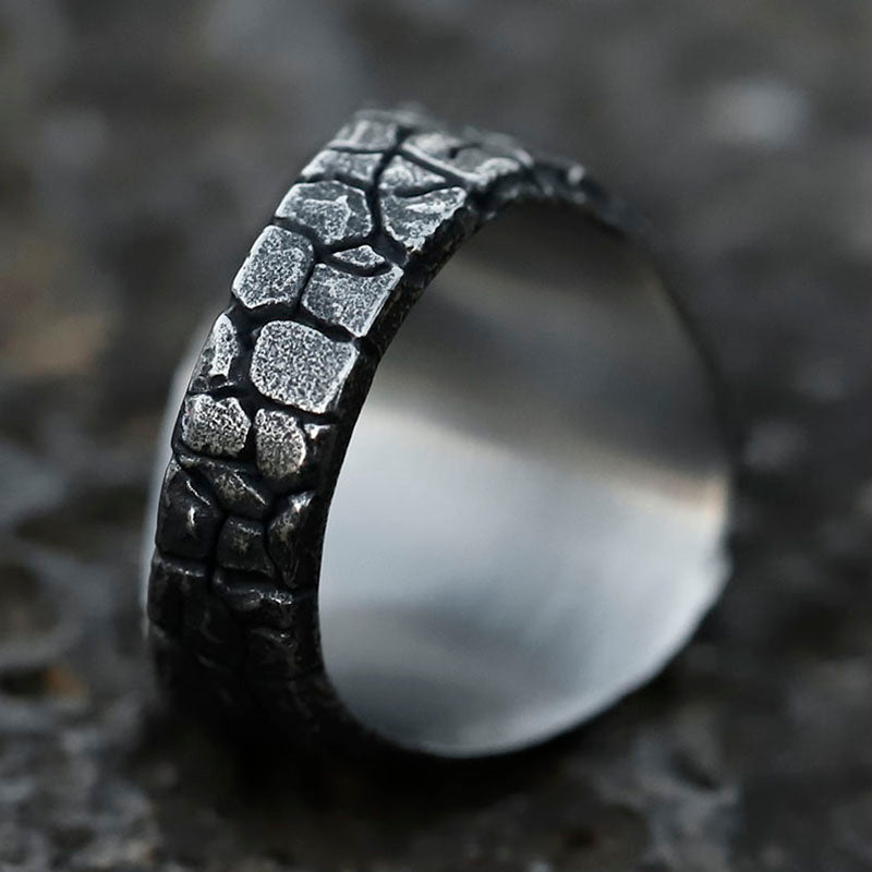 ZMY Home Stainless Steel Signet Ring Cross with Death and Saves Inscriptions Skull Party Jewelry