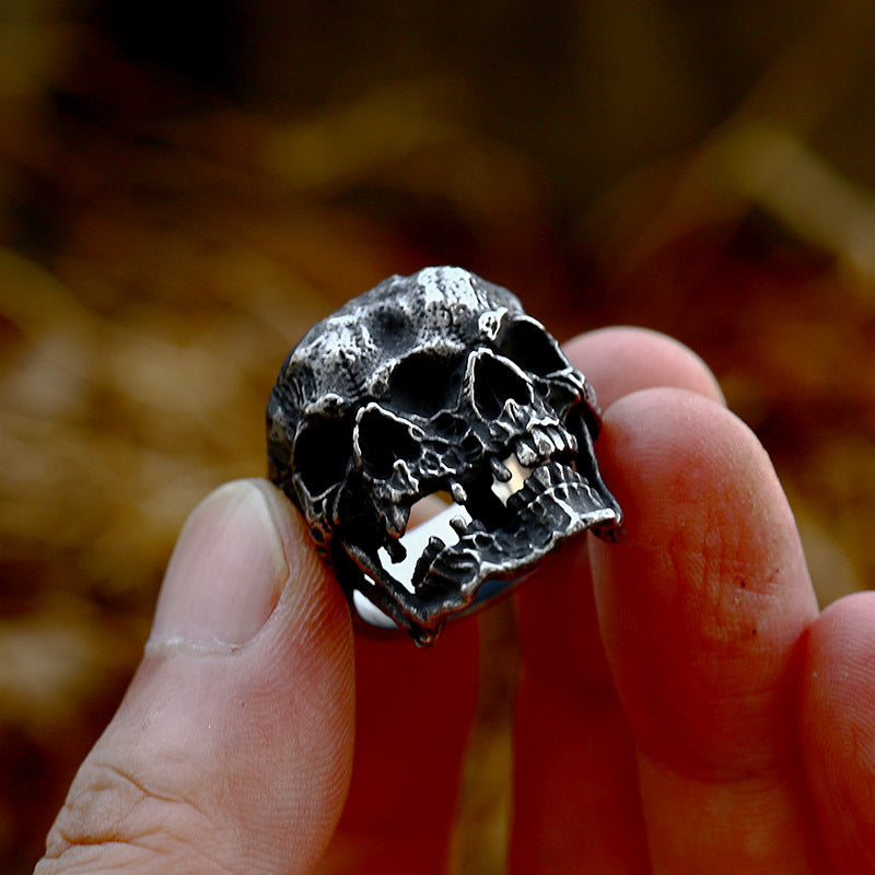 ZMY Home Double Faced Skull Ring - A Unique Gothic Party Accessory for Men and Women