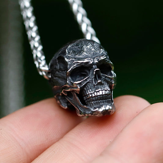 Stainless Steel Skull Pendant Necklace - Exquisite Craftsmanship by ZMY Home