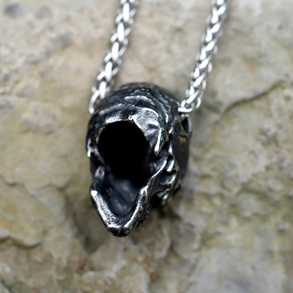 Stainless Steel Skull Pendant Necklace - Exquisite Craftsmanship by ZMY Home