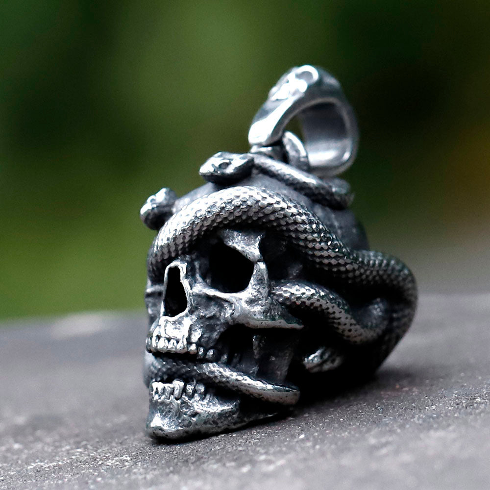 ZMY Home Stainless Steel Party Jewelry Skull of Grim Reaper Pendant Necklace