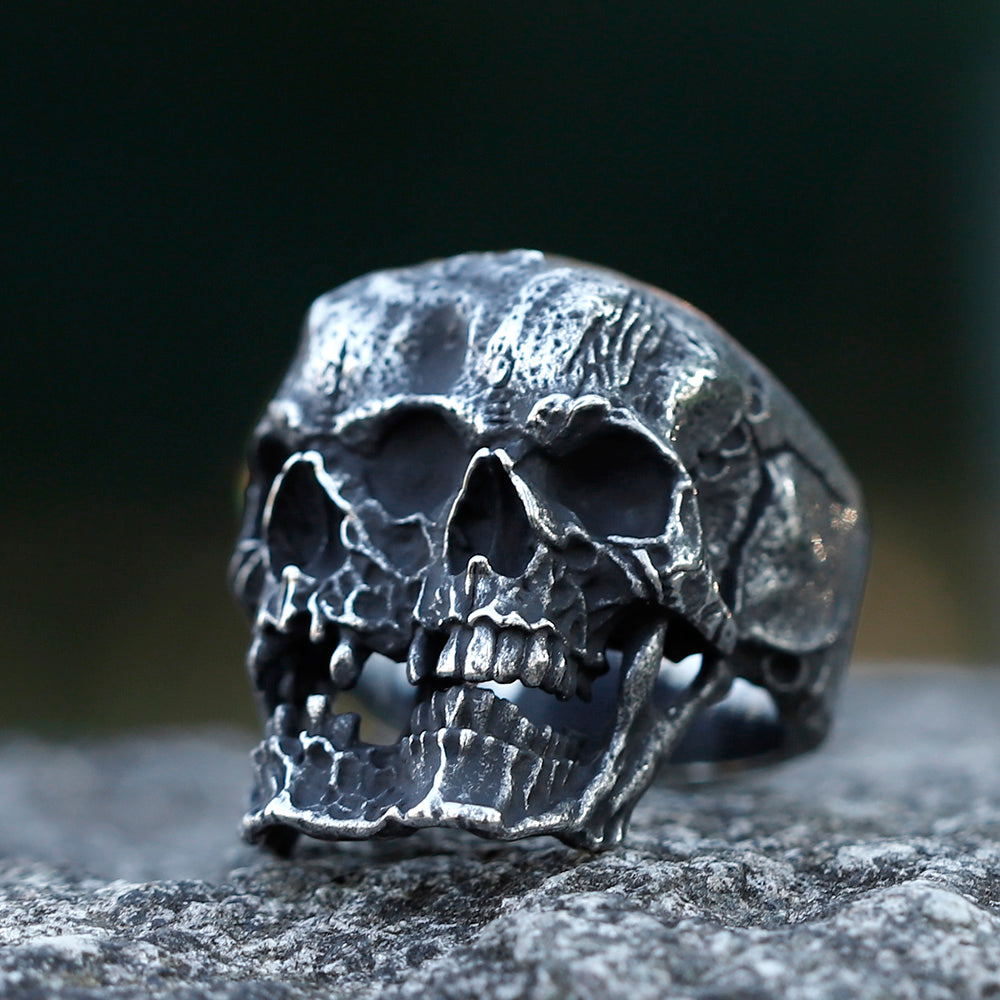 ZMY Home Double Faced Skull Ring - A Unique Gothic Party Accessory for Men and Women