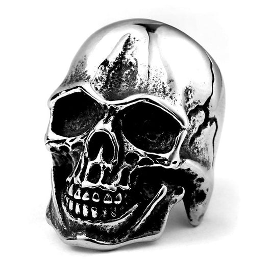 Grim Reaper Skull Ring - Scythe Death Skeleton Gothic Ring