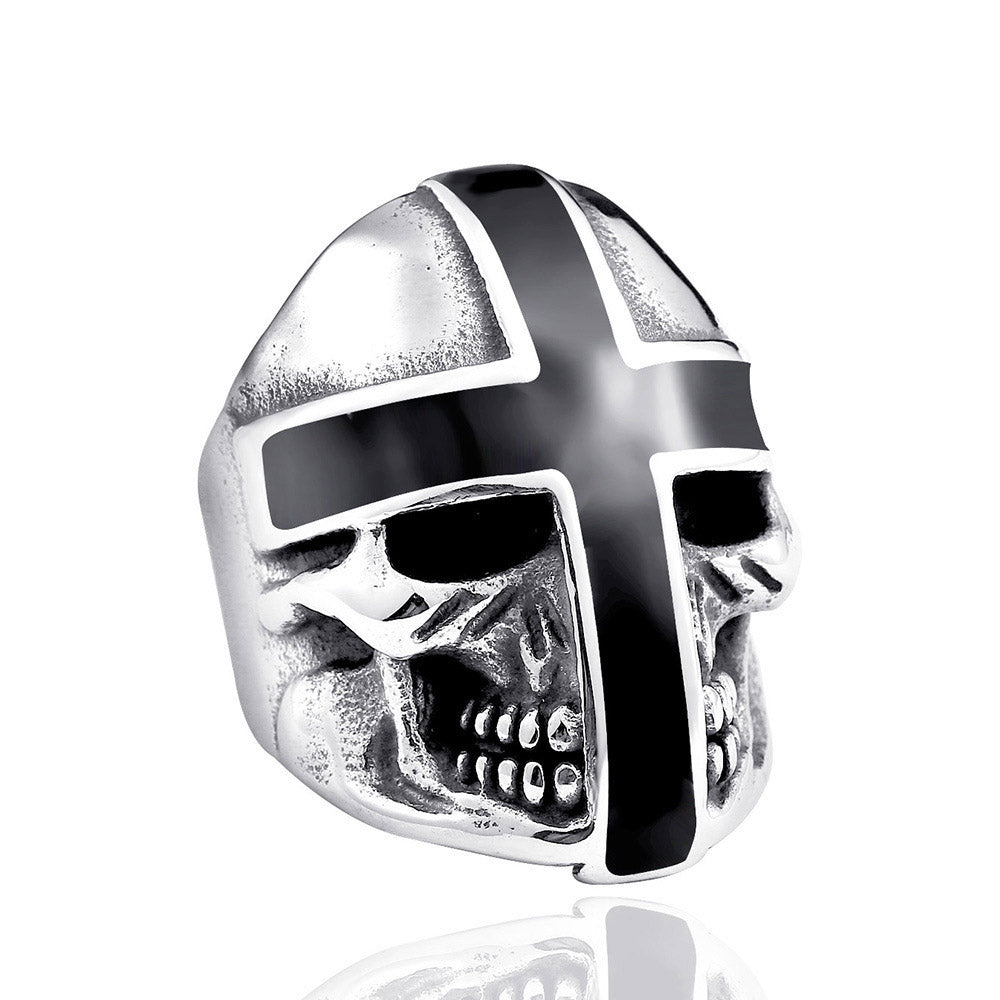 Winged Skull Ring - Flying Skeleton Wings Gothic Biker Ring