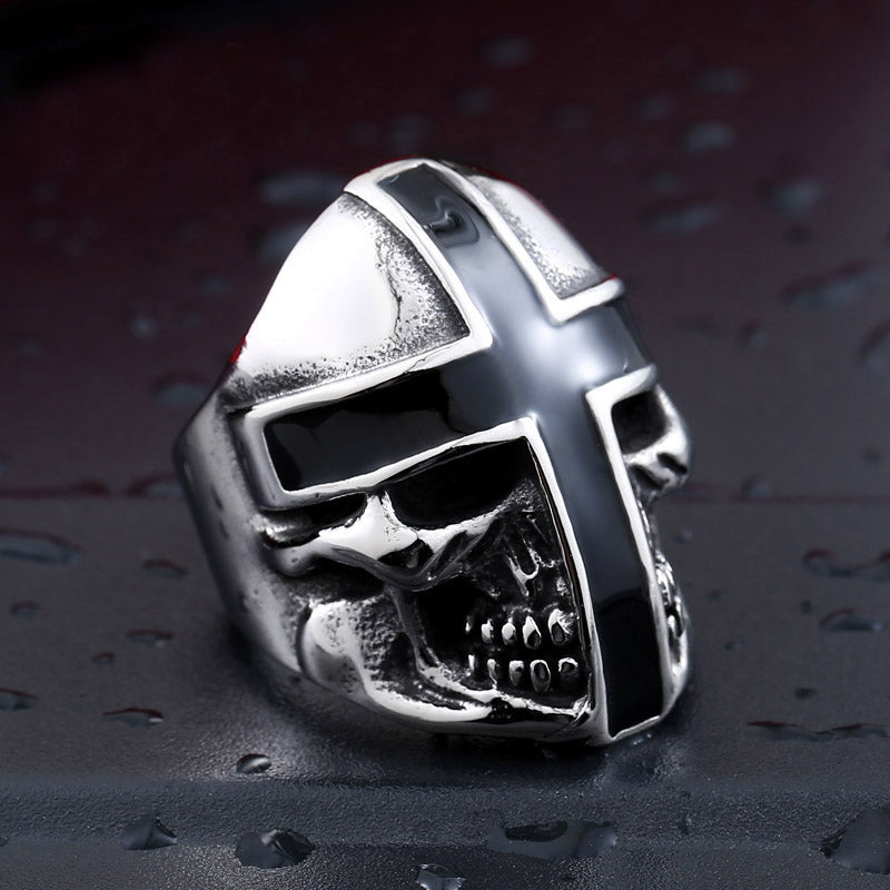 Winged Skull Ring - Flying Skeleton Wings Gothic Biker Ring