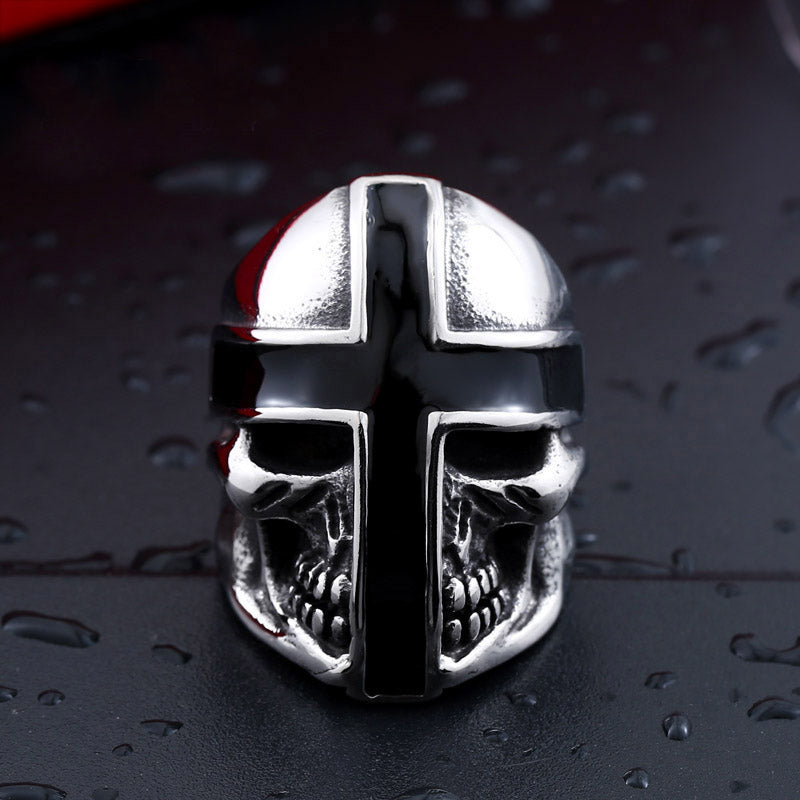 Winged Skull Ring - Flying Skeleton Wings Gothic Biker Ring