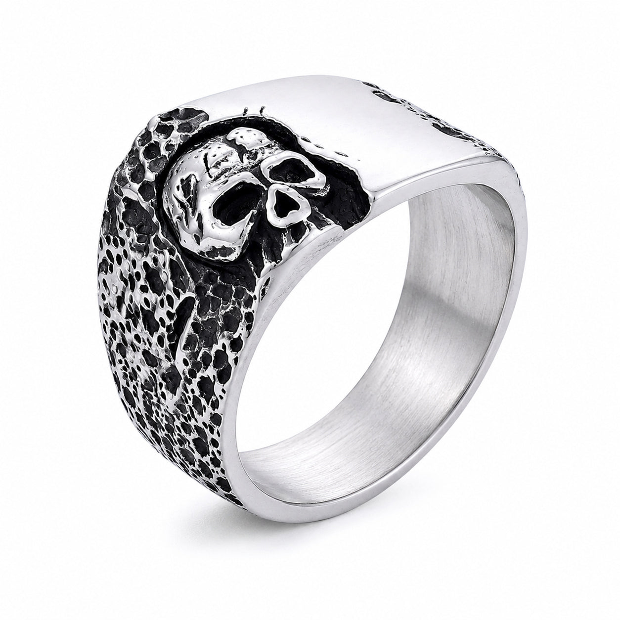 ZMY Home Skull Statement Ring - Gothic Punk Stainless Steel Jewelry