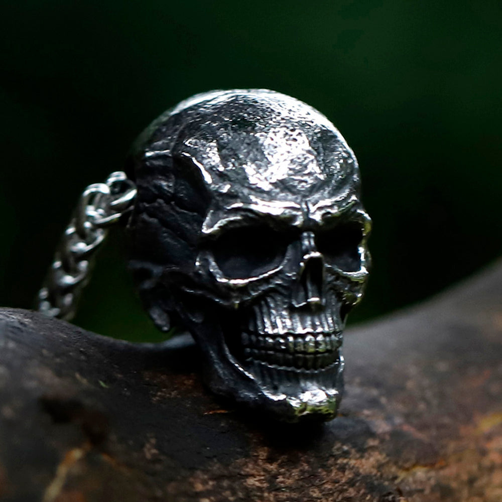 Stainless Steel Skull Pendant Necklace - Exquisite Craftsmanship by ZMY Home